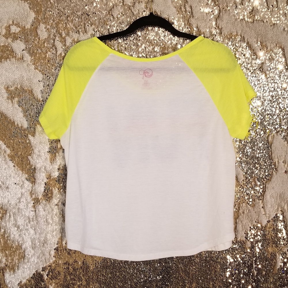 Neon "Fun" Crop Top - Picture 2 of 6